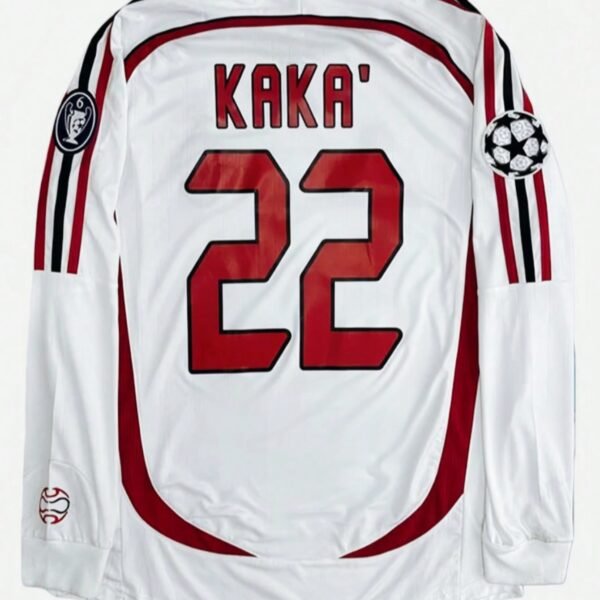 AC Milan Jersey 2006/2007 KAKA 22 Long Sleeve Retro Vintage Football Jersey Sports Top
