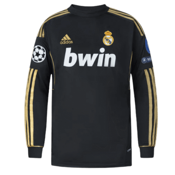 11/12 Real Madrid Long Sleeve Away Retro Jersey