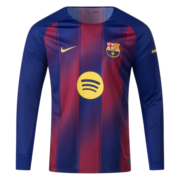 25/26 Barcelona Home Long Sleeve Jersey