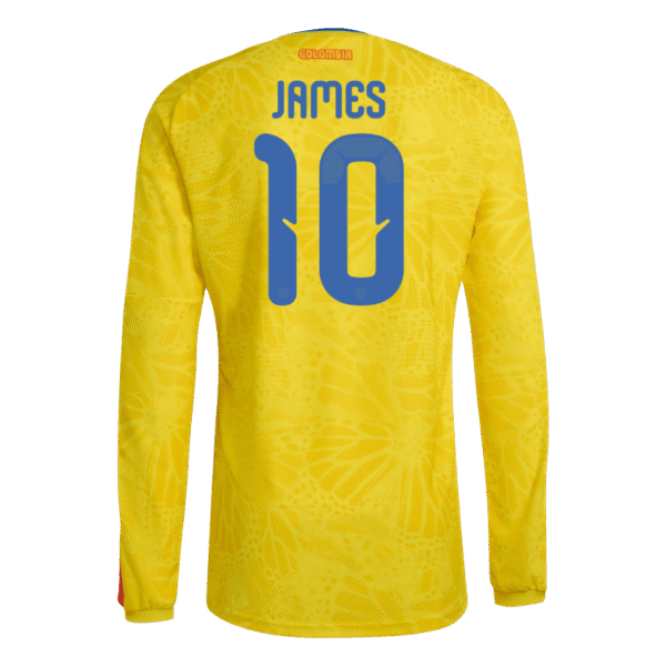 James Rodriguez 2026 Colombia Long Sleeve Home Jersey