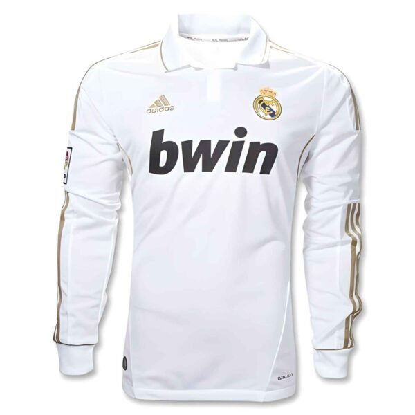 11/12 Real Madrid Long Sleeve Home Retro Jersey