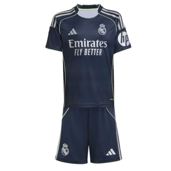 25/26 Kids Real Madrid Away Kit