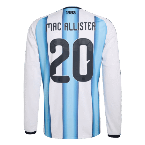 Alexis Mac Allister 2026 Argentina Long Sleeve Home Jersey