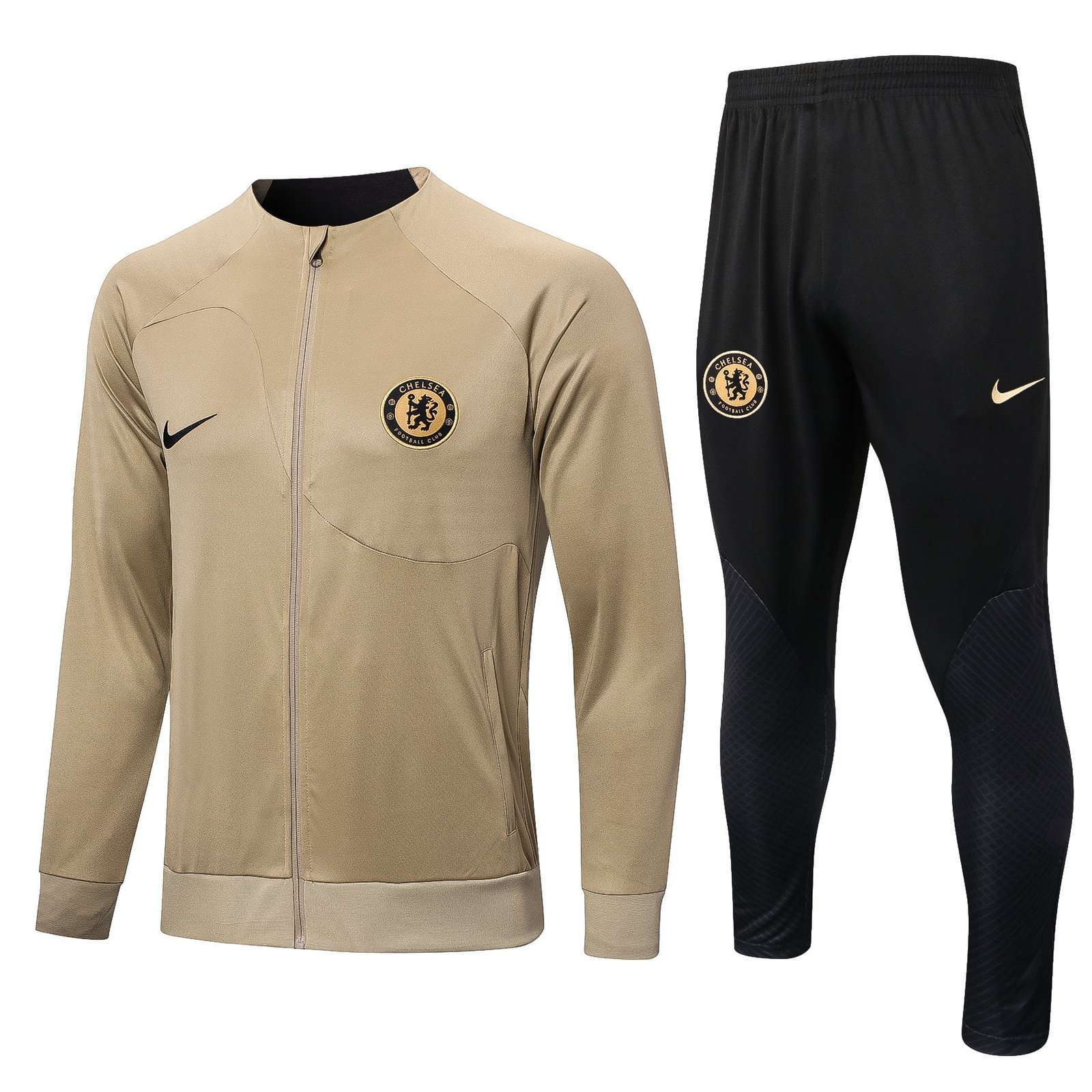a08bff83.jpg 22/23 Chelsea Brown Gold Tracksuit - Image 1