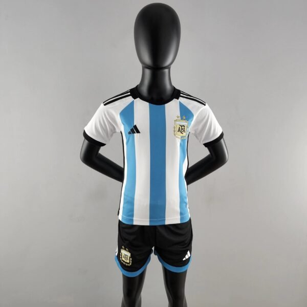 Argentina Men's Football Team 2022 Season Home Shirt (Children's Version)